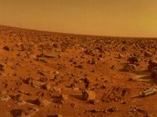 真实的火星地表景观 真实的火星地表景观