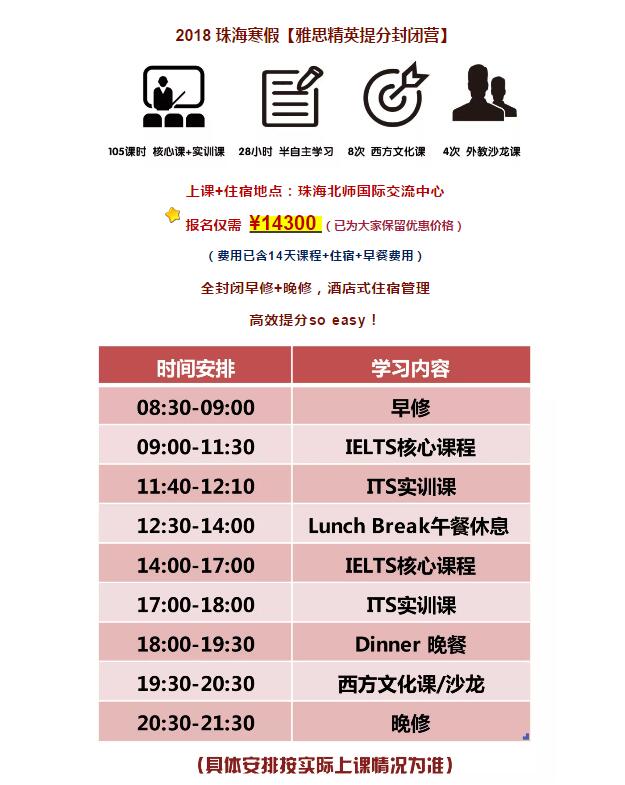 2018寒假雅思精英提分营