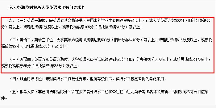 2018年国考职位要求托福雅思成绩超400个! 2018年国考职位要求托福雅思成绩超400个!