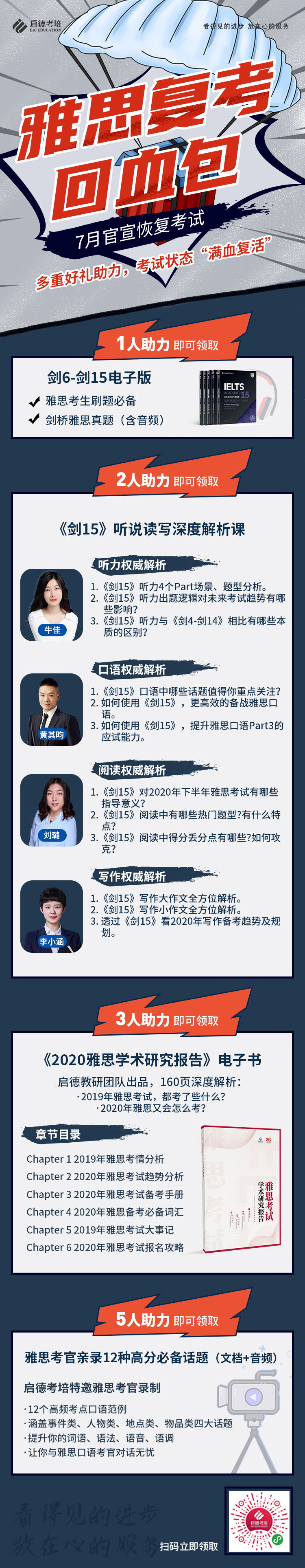 雅思复考回血包！